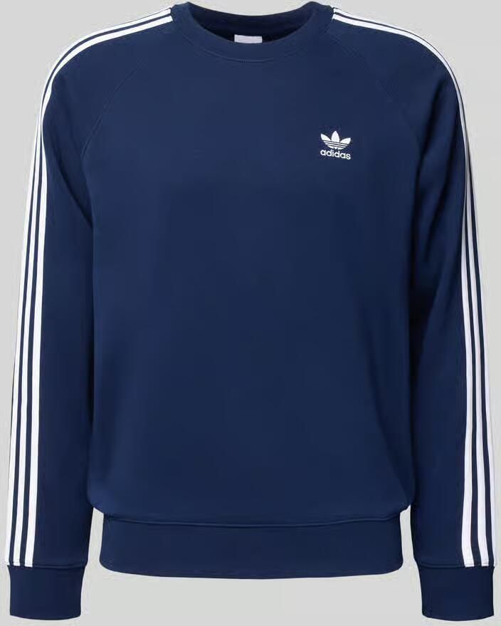 Adidas Originals Blauwe Adicolor Classics 3Stripes Sweater Blauw Heren