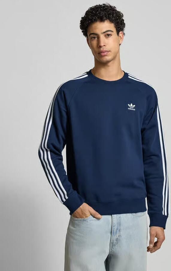 Adidas Originals Blauwe Adicolor Classics 3Stripes Sweater Blauw Heren - Foto 4