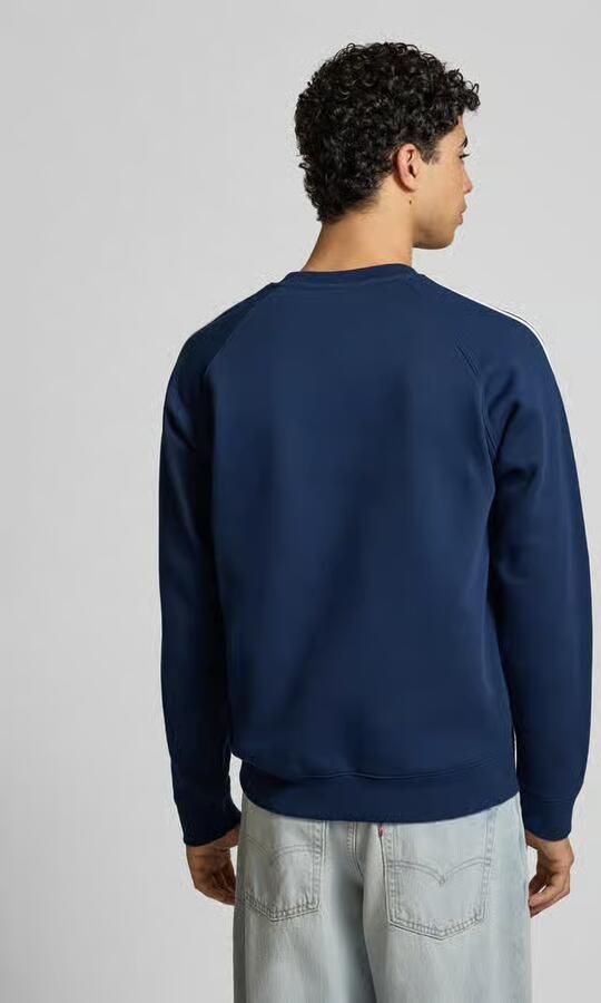 Adidas Originals Blauwe Adicolor Classics 3Stripes Sweater Blauw Heren
