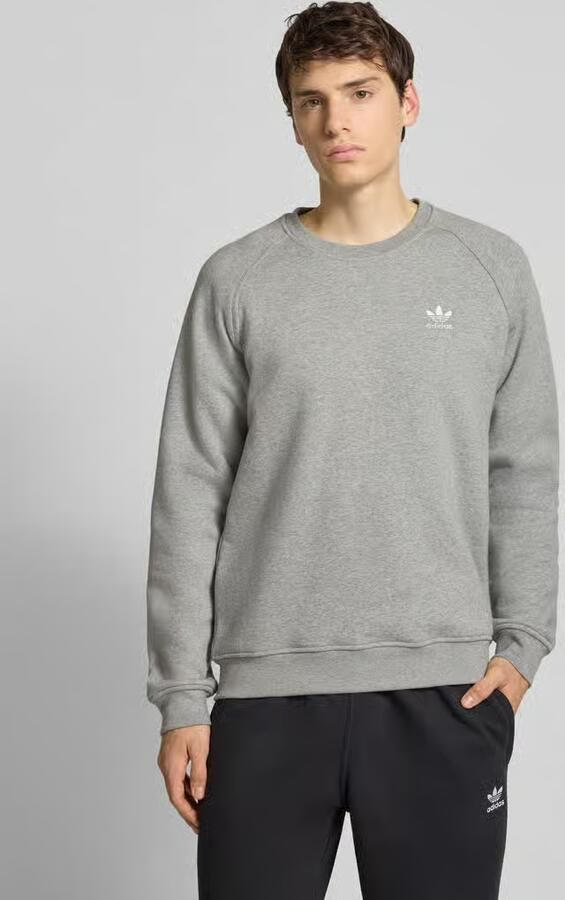 Adidas Originals Trefoil Essential Crew Sweatshirt Grijs- Heren Grijs - Foto 9