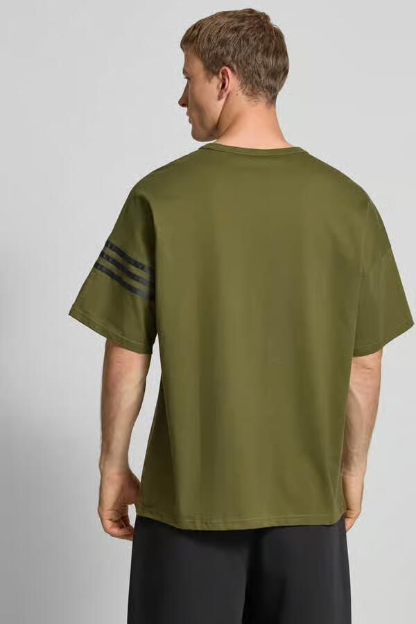 Adidas Originals T-shirt met ronde hals en labelstitching