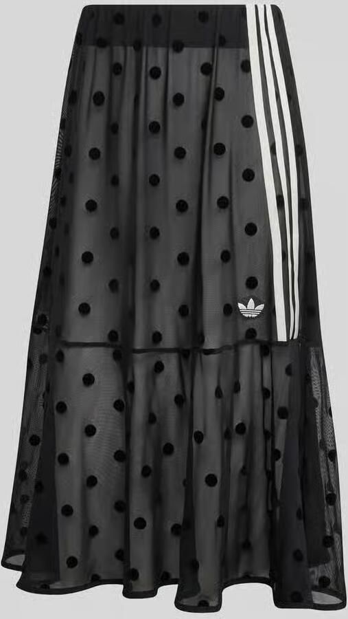 Adidas Originals Transparante midi-rok met polkadots