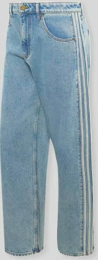 Adidas FIREBIRD ADICOLOR DENIM JEANS MID-RISE STRAIGHT LEG - Foto 7