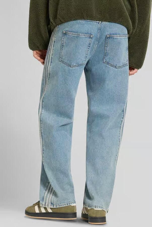 Adidas FIREBIRD ADICOLOR DENIM JEANS MID-RISE STRAIGHT LEG - Foto 9