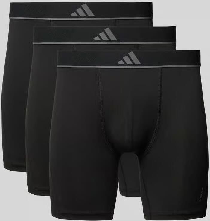 Adidas Sportswear Lange boxershort Active Micro Flex Logo-band elastisch microvezel zonder opening (Set van 3)