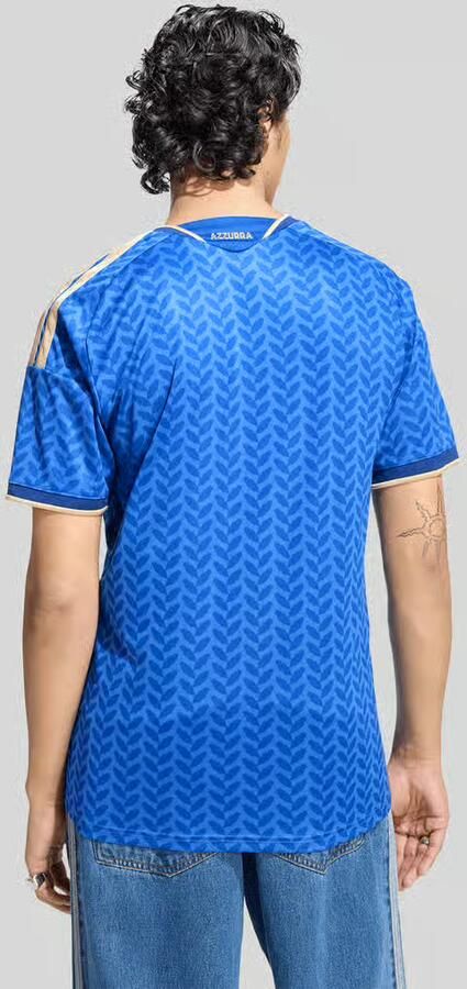 Adidas Italy 2026 Home Shirt Blauw- Heren Blauw - Foto 6