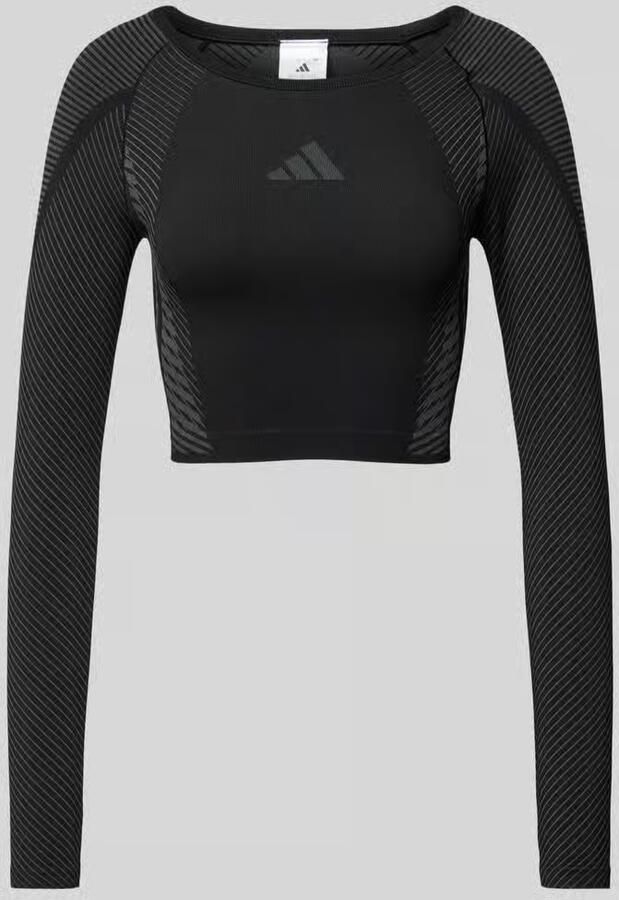 Adidas Sportswear Kort shirt met lange mouwen en labelprint - Foto 7