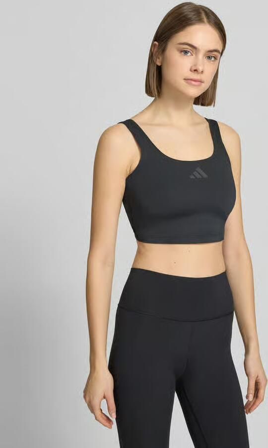 Adidas Training slim fit sport-top met logodetail - Foto 3