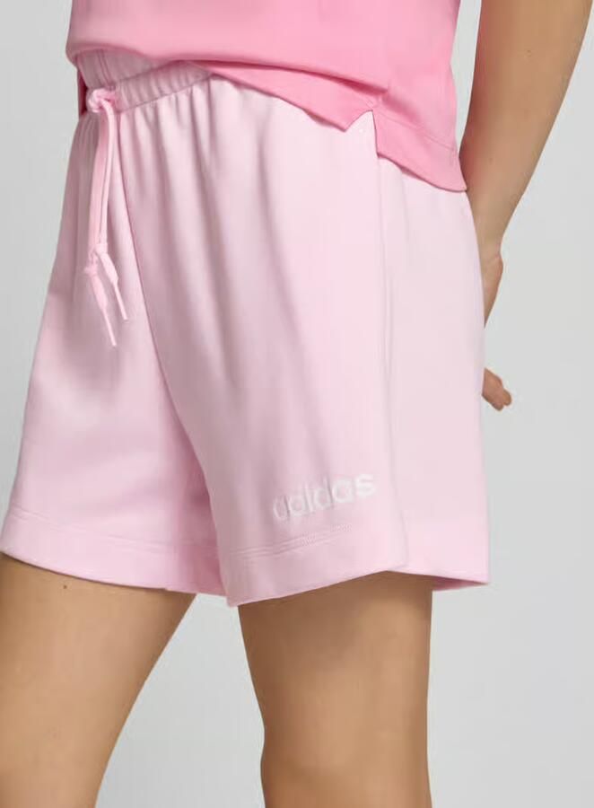 Adidas Sportswear Short W LIN FT SHO Middelhoge taille met trekkoord van zachte French Terry (1-delig) - Foto 5