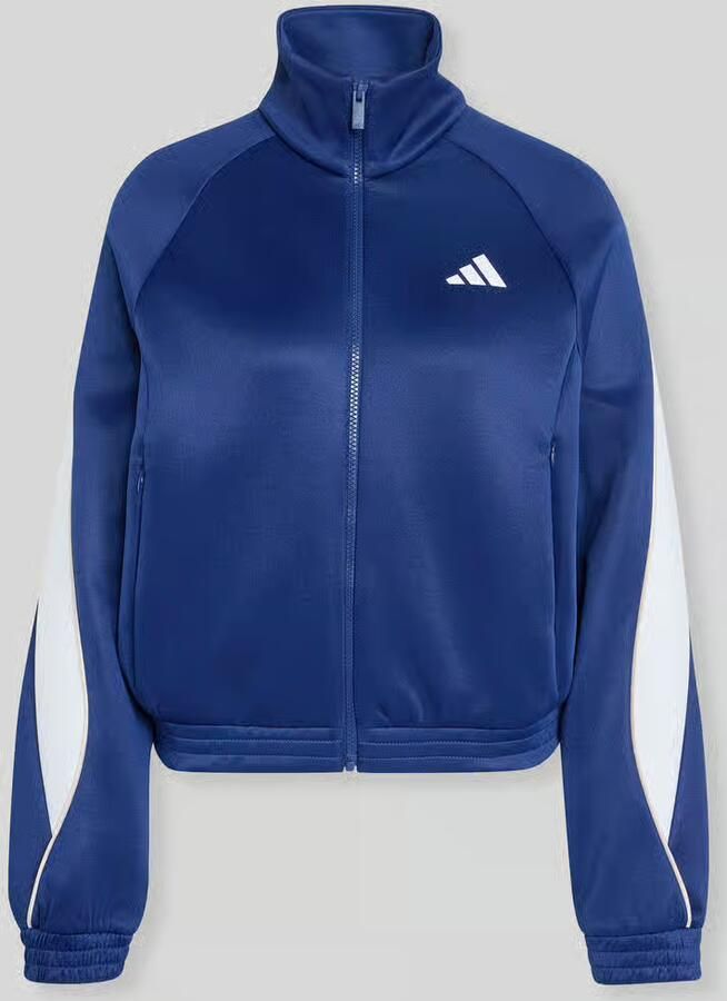 Adidas Sportswear loose fit trainingsjack van katoenmix met logoprint - Foto 2