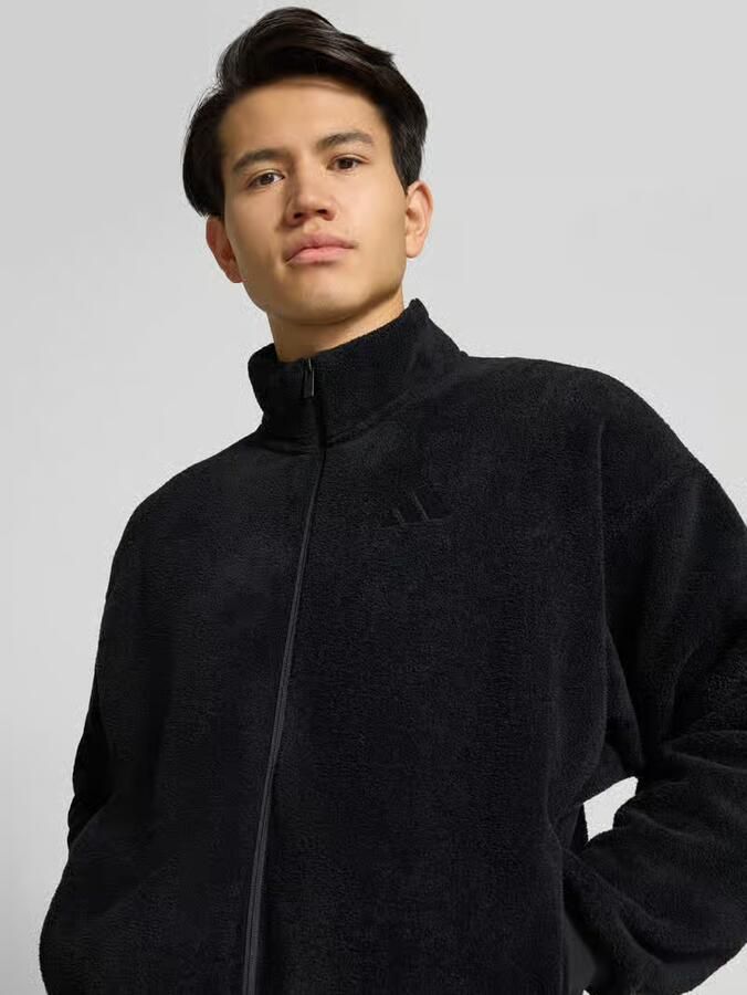 Adidas Sportswear Fleecejack met opstaande kraag en ritssluiting - Foto 4