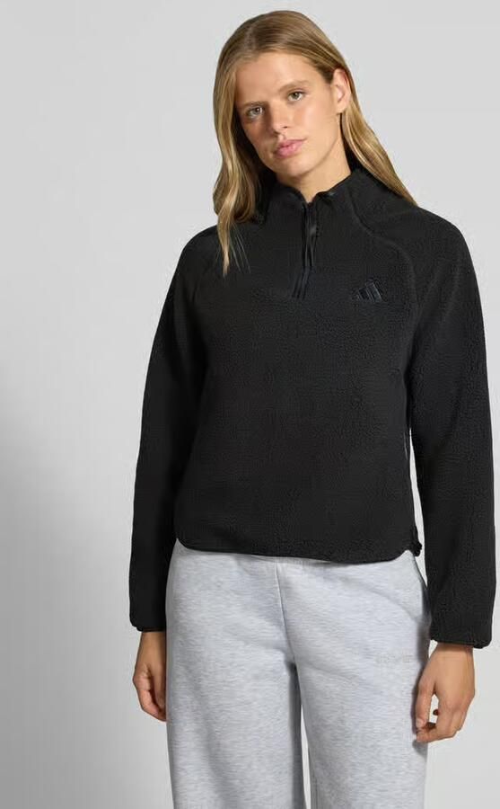 Adidas Sportswear Regular fit fleecejack met schipperskraag - Foto 3