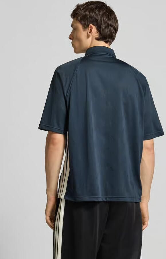 Adidas Sportswear Regular fit poloshirt met logo en ritssluiting