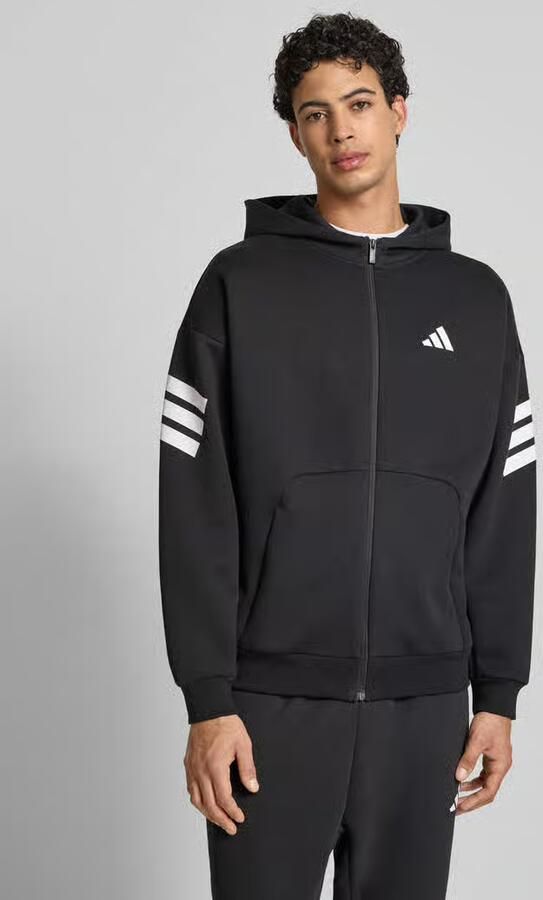Adidas Sportswear Regular fit sweatjack met kangoeroezak - Foto 2
