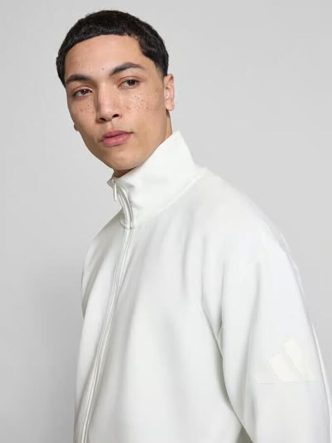 Adidas Sportswear regular fit sweatjack met opstaande kraag