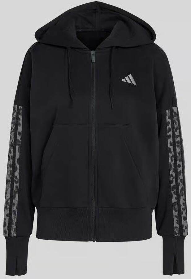 Adidas Sportswear regular fit sweatjack van katoenmix