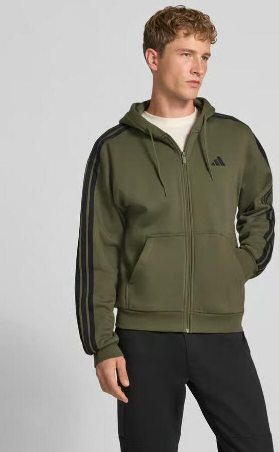Adidas Sportswear Regular fit sweatjack van katoenmix model 'M 3S FL FZ HD' - Foto 3