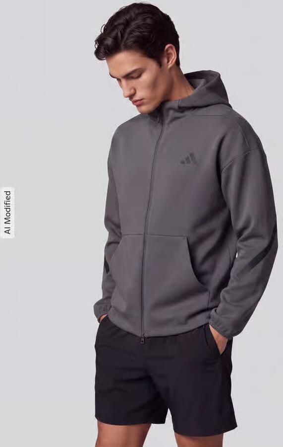 Adidas Sportswear Regular fit sweatjack met katoen-aandeel - Foto 3