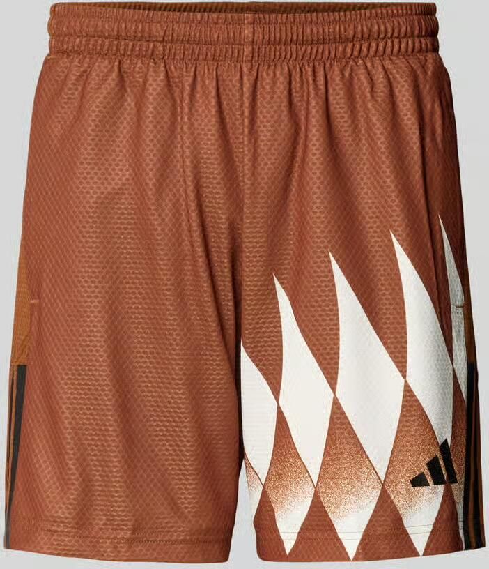 Adidas Sportswear Regular fit sweatshorts met all-over motief