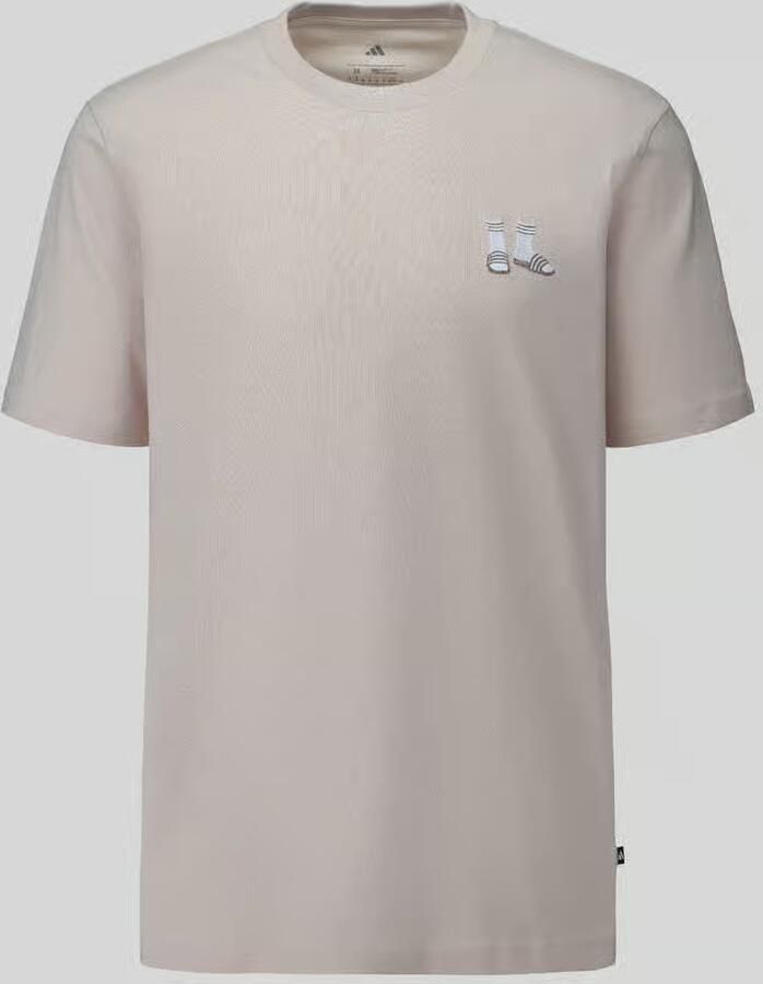 Adidas Sportswear Regular Fit t-shirt met kleine sokkenprint