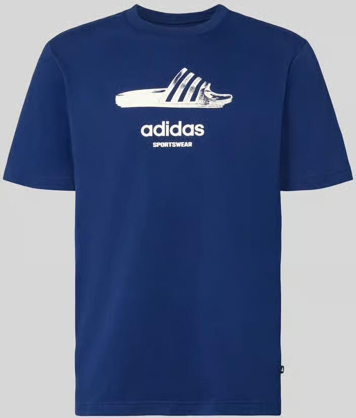 Adidas Sportswear Regular fit t-shirt van pure katoen model 'SLIDE'