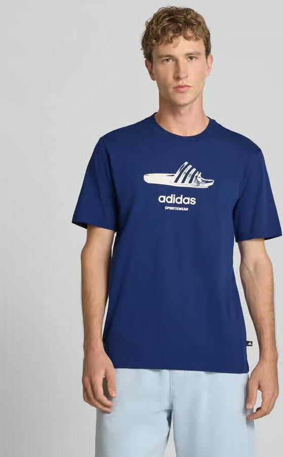 Adidas Sportswear Regular fit t-shirt van pure katoen model 'SLIDE' - Foto 4