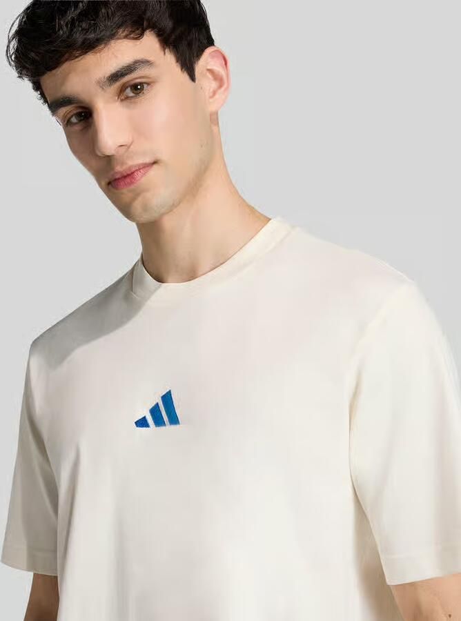 Adidas Sportswear regular fit T-shirt van puur katoen