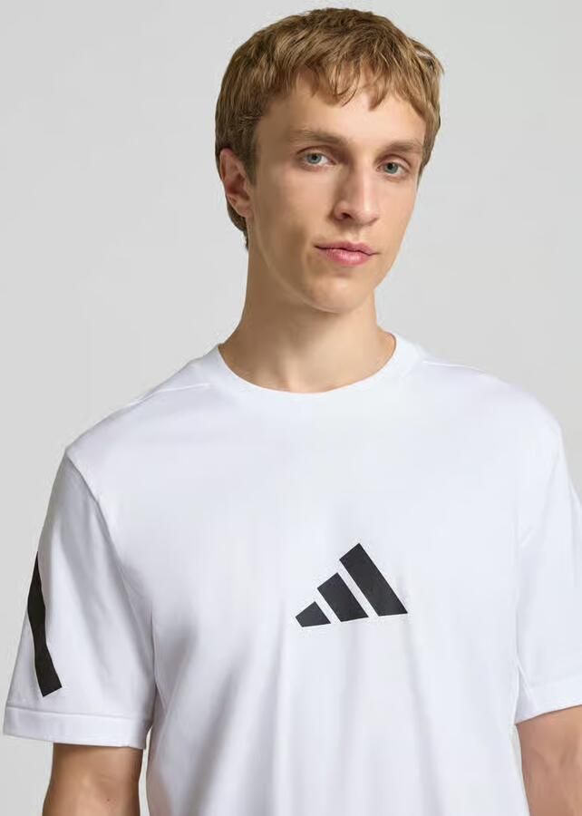 Adidas Sportswear regular fit T-shirt van puur katoen