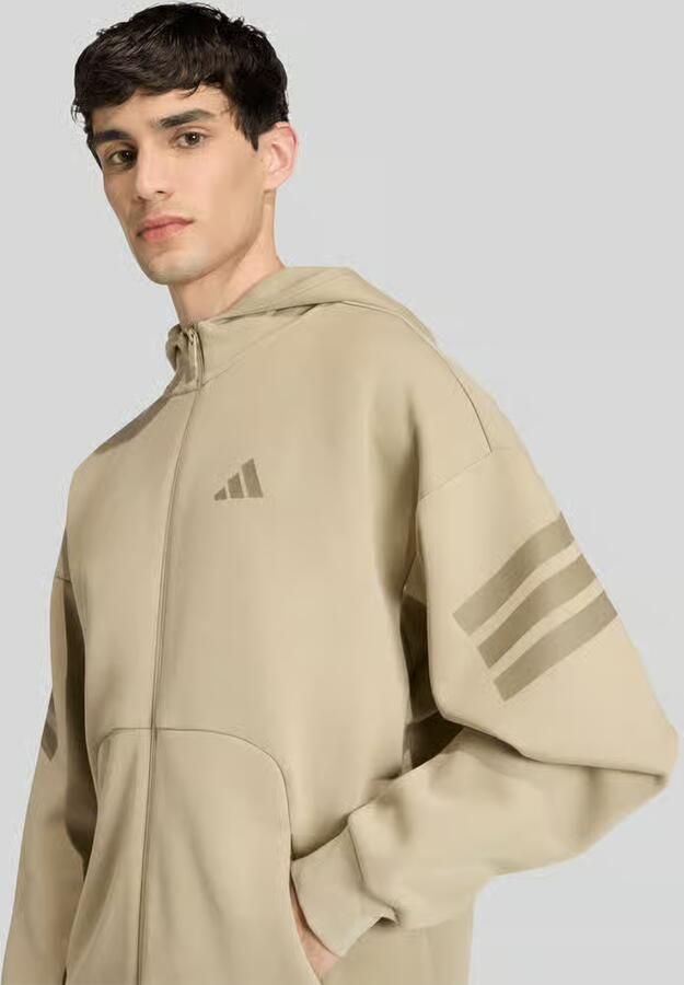 Adidas Sportswear regular fit trainingsjack met capuchon