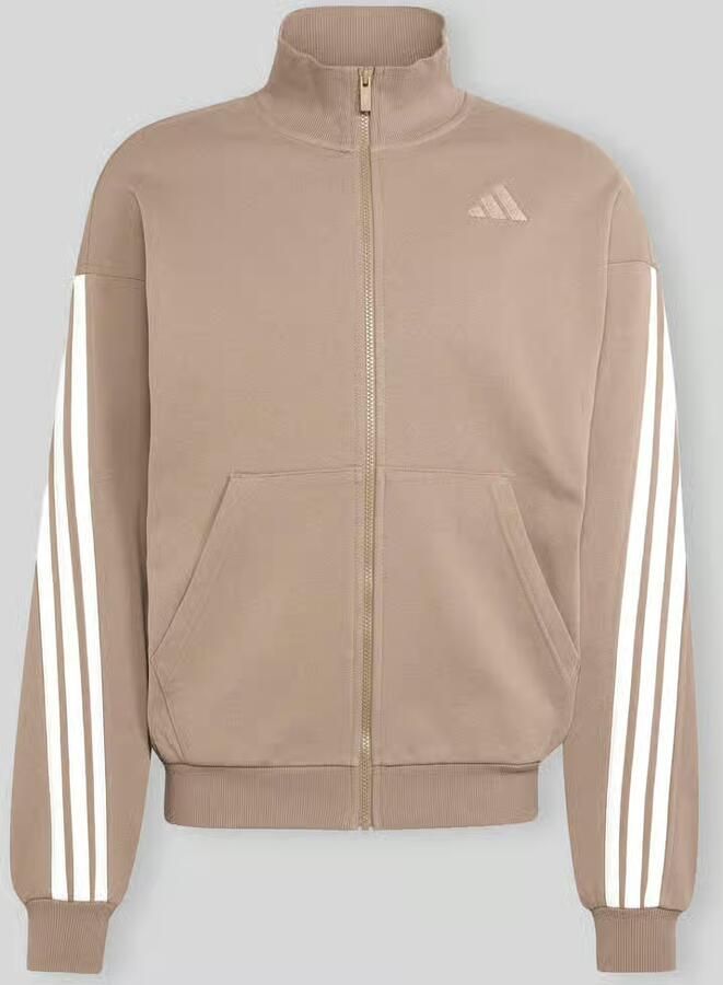 Adidas Sportswear Regular fit trainingsjack van katoen met 3-streepdesign