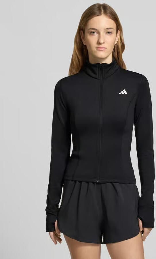 Adidas Training Slim fit trainingsjack met logoprint model 'Optime Essentials' - Foto 6
