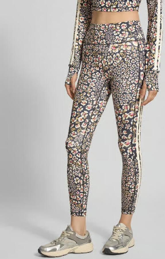 Adidas Sportswear Slim fit sport-legging met bloemig patroon model 'FARM LEGGINGS' - Foto 4