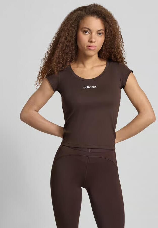 Adidas Sportswear Slim fit sport T-shirt met labelprint - Foto 8