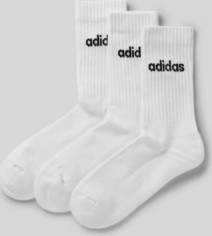Adidas Sportswear Cushion Linear Crew Sokken (3 Pack) Lang Kleding white black maat: 40-42 beschikbare maaten:37-39 40-42 43-45 - Foto 4