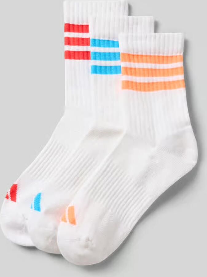 Adidas Sportswear Sokken met labelprint in een set van 3 paar