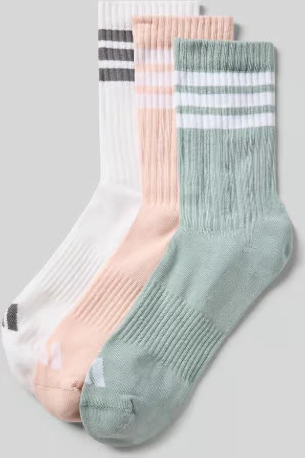 Adidas Sportswear Sokken met labelprint in een set van 3 paar