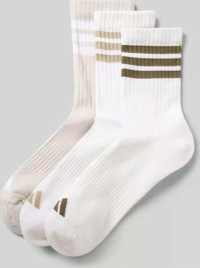 Adidas Sportswear Sokken met labelprint in een set van 3 paar
