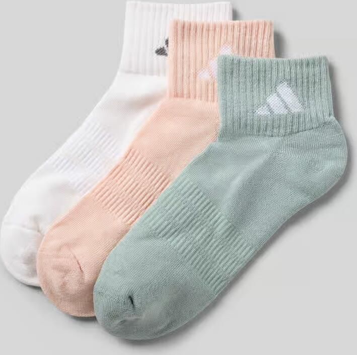 Adidas Sportswear Sokken met labelprint in een set van 3 paar
