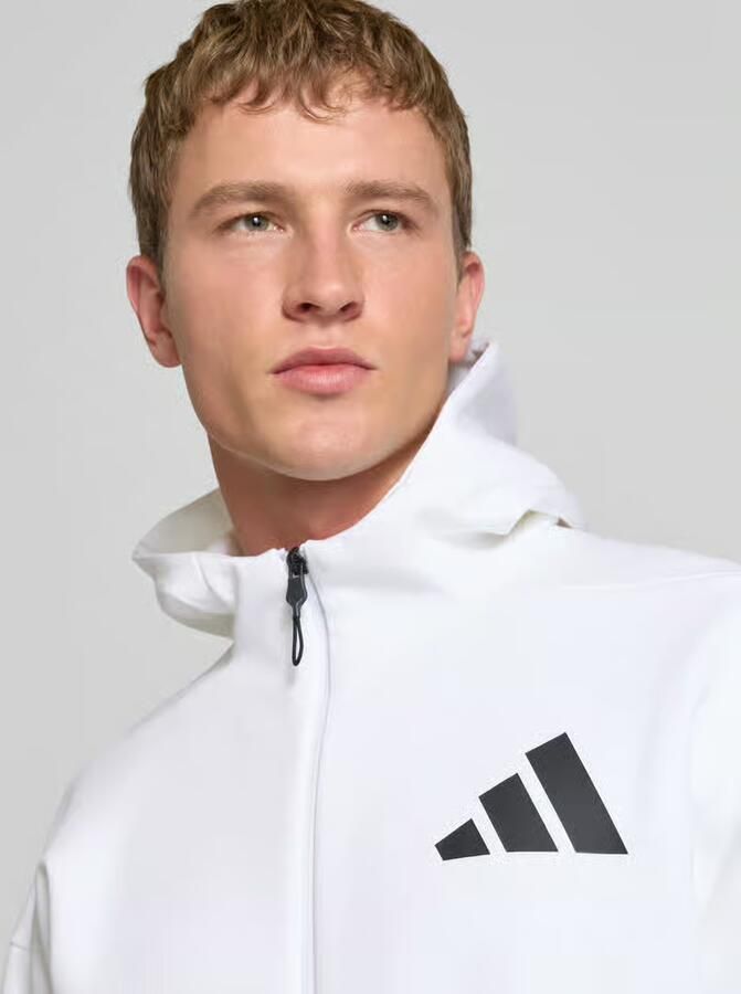 Adidas Hooded Track Jacket met volledige rits Wit White Heren - Foto 5