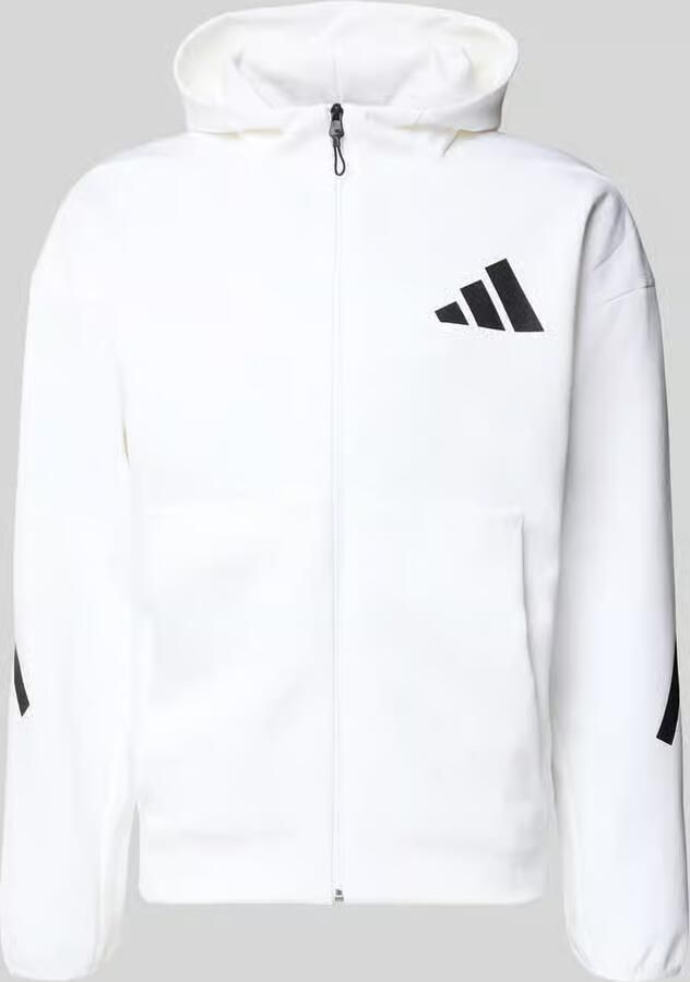 Adidas Hooded Track Jacket met volledige rits Wit White Heren - Foto 4