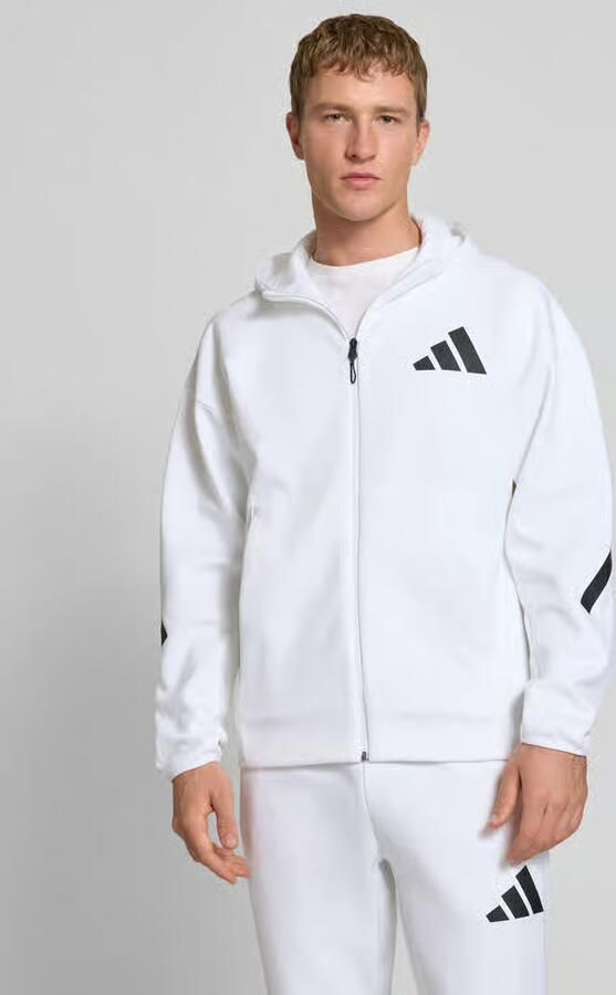 Adidas Hooded Track Jacket met volledige rits Wit White Heren - Foto 15