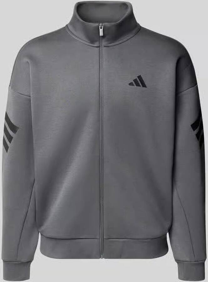 Adidas Sportswear Sweatjack met logo en ritssluiting