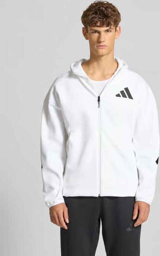 Adidas Hooded Track Jacket met volledige rits Wit White Heren - Foto 14