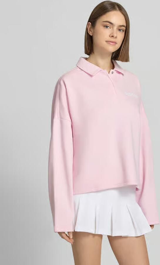 Adidas Sweater Sweatshirt Essentials Linear Fleece rose - Foto 4