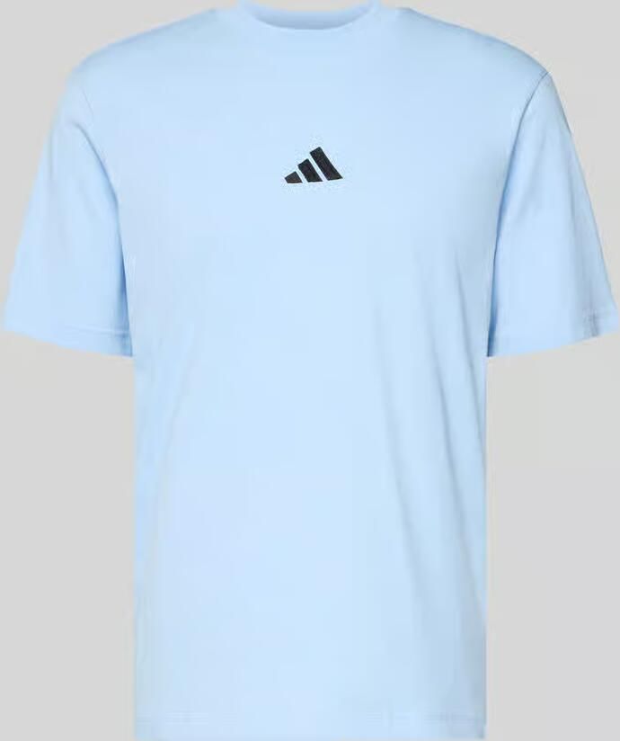 Adidas Sportswear T-shirt met labelstitching en ronde hals