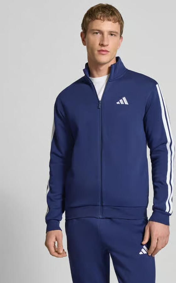 Adidas Sportswear Basic 3-Stripes Fleece Trainingspak Blauw- Heren Blauw - Foto 7
