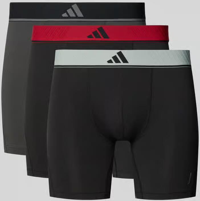 Adidas Sportswear Trunks in een set van 3 met elastische band met logo - Foto 2