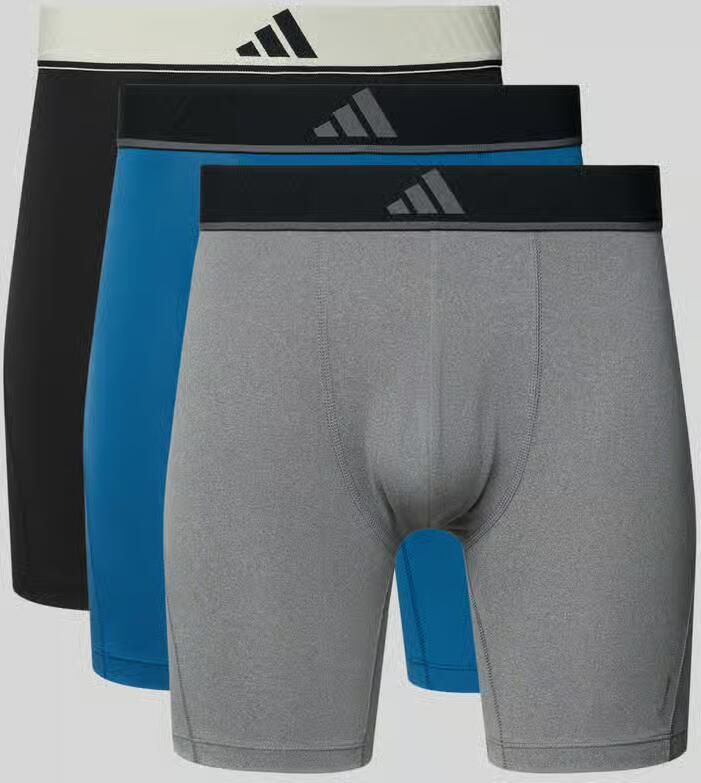 Adidas Sportswear Trunks in een set van 3 met elastische band met logo - Foto 2
