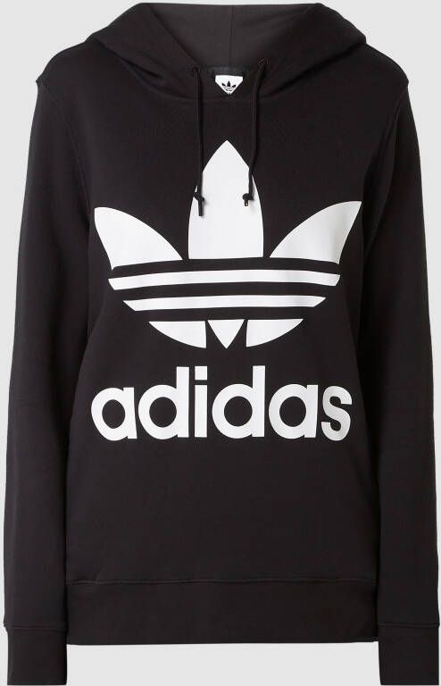Adidas Zwarte Trefoil Dames Katoenen Sweatshirt Black Dames