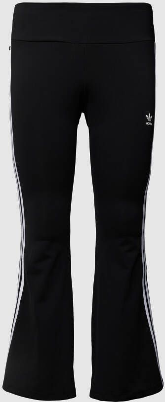 Adidas Originals Plus PLUS SIZE legging met logostrepen model 'FLARED LEGGINGS'